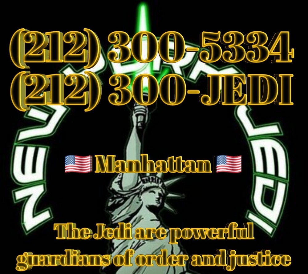 Manhattan Easy Phone Number (212) X00-5334/JEDI Star Wars Jedi are powerful