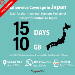 [eSIM] Japan eSIM 15 Days Data Only SIM | 10GB High-Speed 【eSIM】15days