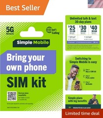 Lightning-Fast 4G LTE Prepaid SIM Kit – Activate Unlocked Phones Effortlessly