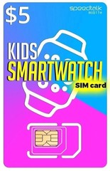 SpeedTalk $5 Smartwatch SIM Card Kit – 5G 4G LTE Kids Smart Watch & GPS Tracker