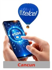 Mexico CANCUN eSIM BY TELCEL 7 days UNLIMITED SMS,CALLS (YOU NEED ID MEXICAN)