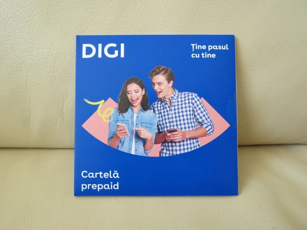 Digi Romania Prepaid SIM Card – 4 Euro Credit Included – Worldwide Roaming!!!