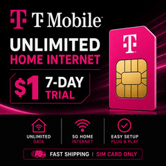 T-Mobile Unlimited 5G 4G LTE Internet Trial SIM Card $1 Home WiFi Ready Hotspot