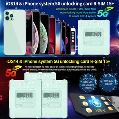 Upgrade RSIM 16 Nano Unlock Card for iOS14 iPhone 12 Pro 12 Pro Max X,XS Max 8 E