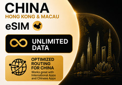 China, Hong Kong & Macau eSIM | Unlimited Data | Premium Network Routing