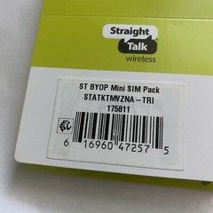 Only Verizon Phone To Straight Talk 3/1 Nano Sim Card Fits iPhone