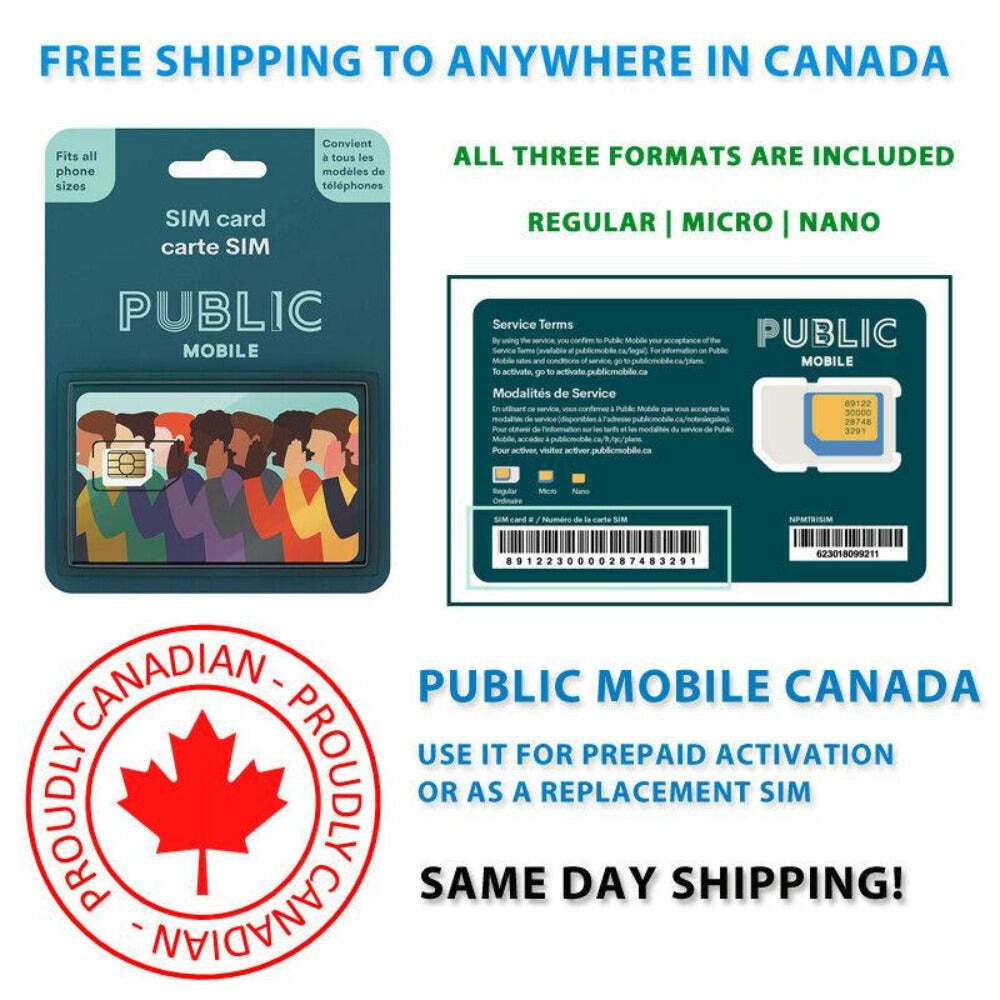 Time For All Kinds – New Public Mobile Multi SIM 3 In 1 Adapter Sim Card
