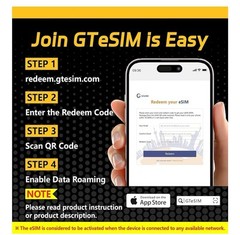 20GB of 5g High-Speed Japan eSIM Unlimited Data 30 Days Prepaid Plan Hotspot