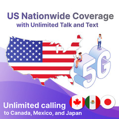 Jethro Mobile Prepaid eSIM USA 7 Days Unlimited Talk, Text, & 7GB High-Speed