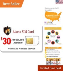 3-in-1 SIM Card Kit for 5G/4G Security Systems – 250 Monthly Units for 6