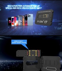 Upgrade RSIM 17 Nano Unlock Card for iPhone 13 Pro 12 Pro Max X XS Max 8 IOS 15.
