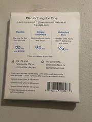 Lot of 2 Google Fi SIM Activation Kit New Sealed Includes $10 Credit US Ready