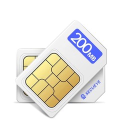 Secueye 4G LTE SIM Card-Data Only – Prepaid No Contract USA Nationwide Coverage