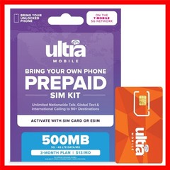 T-Mobile 3- Prepaid 5G Plan with Unlimited Talk & Text