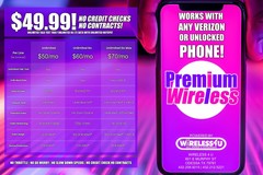 Verizon Wireless Unlimited Cellular 5G DATA WITH UNLIMTED 5G HOTSPOT $50 (SALE)