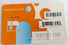 AT&T OEM Micro SIM Card New& Unactivated SKU 72290 Prepaid Postpaid TRACKED SHIP