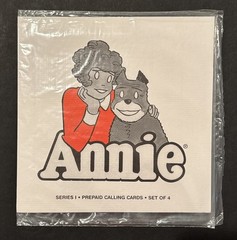 Orphan Annie Prepaid Calling Cards Set of 4 Teleworld $5 Each Vintage 1995 Rare