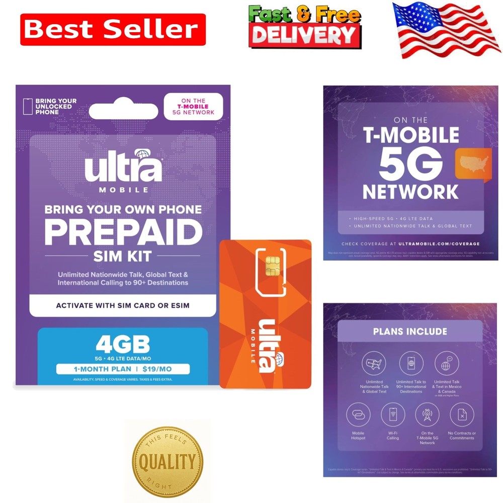 Unlimited Talk, Text & 4GB 5G Data Prepaid Plan for Just $19/ – T-Mobile