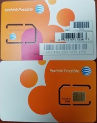 AT&T SIM CARD 4G LTE GO PHONE SIM CARD READY ACTIVATE STANDARD SIZE