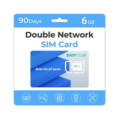 Data Only SIM Card for Security Cameras, 6GB 90Day, Dual Network