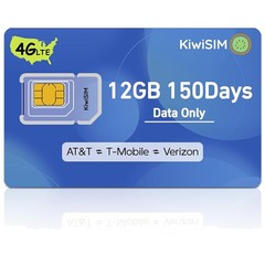 12GB 150Days Data SIM Card – 4G LTE for Unlocked Devices
