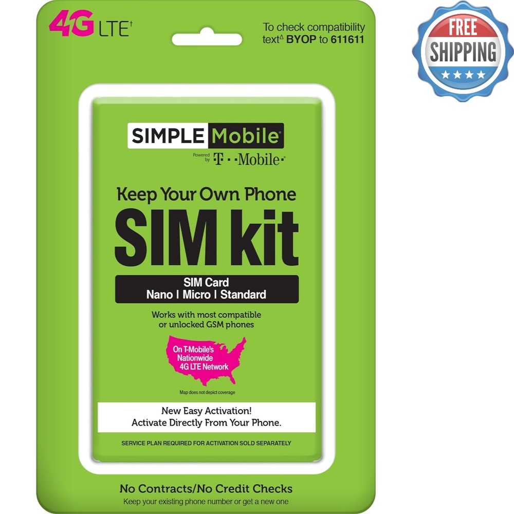 Unlock Your Freedom: T-Mobile SIM Kit for Unlocked Smartphones – $50 Unlimited