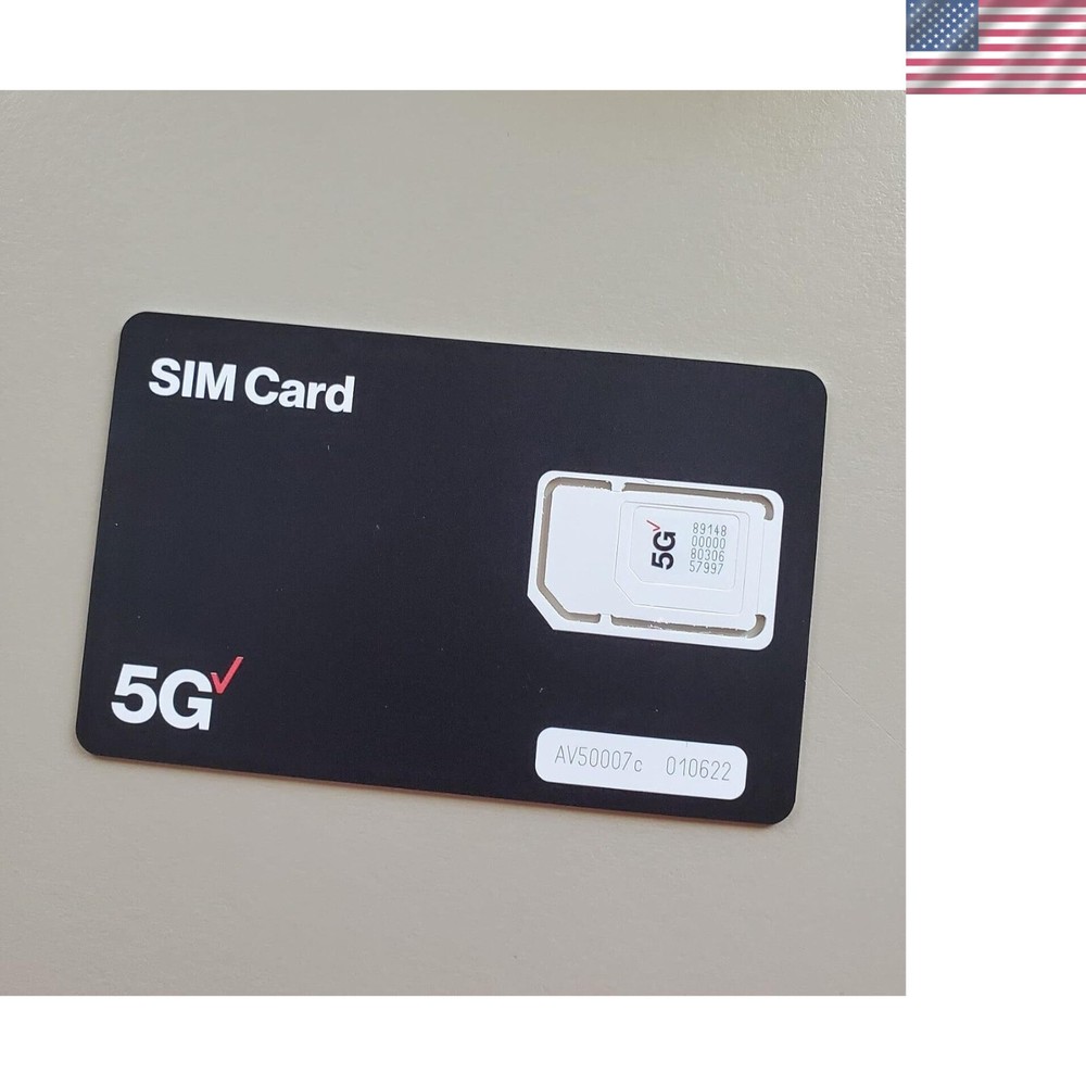Complete 10-Pack Triple Cut Verizon SIM Cards for 5G/4G Devices – Easy Access