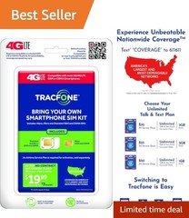 Bring Your Own Phone 4G LTE SIM Kit – No Contracts, All Smartphones Compatible