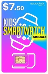 SpeedTalk Smartwatch SIM Card Kit for 5G 4G LTE Kids Smart Watch & GPS Tracker