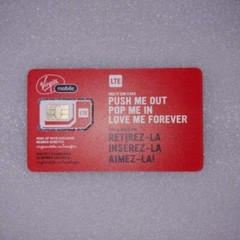 Time For All Kinds – New Virgin Mobile Multi SIM 3 In 1 Adapter SIM Card