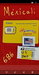 SIM CARD TELCEL MEXICALI ÁREA 686 UNLIMITED CALLS,SMS,TRUE & RELIEVE.