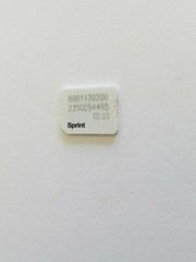 Sprint Boost Virgin Mobile Micro Sim Card ICCID 02.03 For Samsung J7 Perx J727P