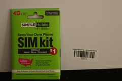 Simple Mobile Bring Your Own Phone Prepaid SIM Kit | 3-in-1 CDMA Sim Card