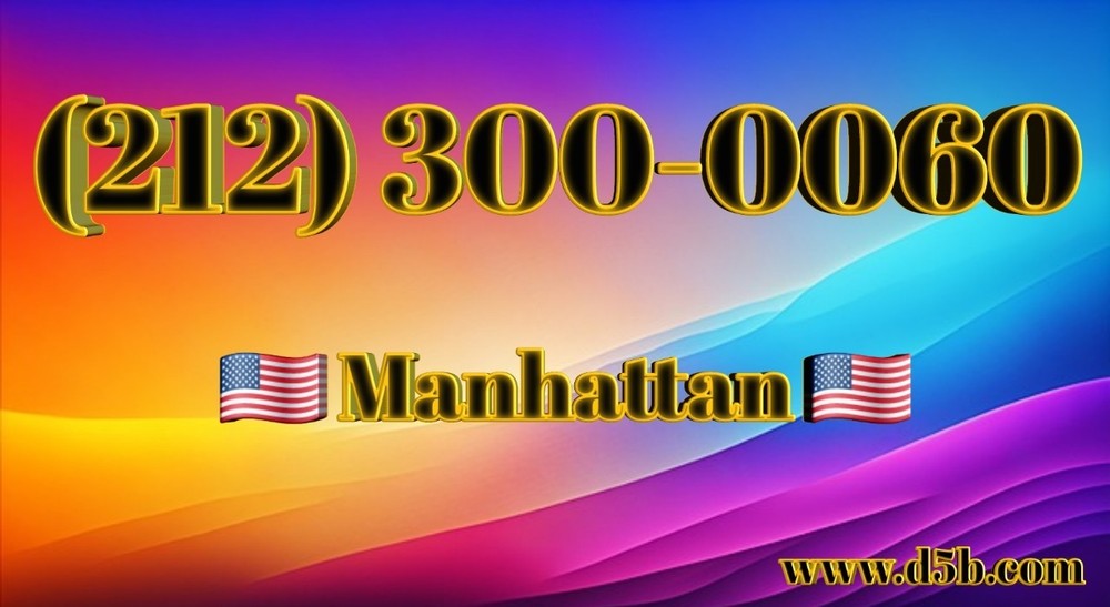 212 Manhattan Vanity Easy Phone Number (212) 300-0060 OUTSTANDING