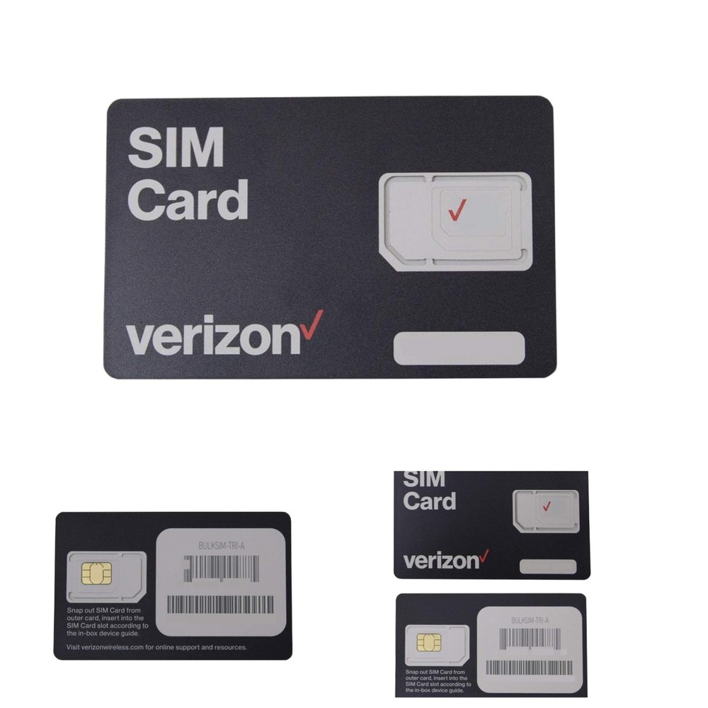 Versatile 3-in-1 4G LTE SIM Card – Nano/Micro/Standard Sizes – Verizon Prepaid