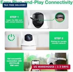 EIOTCLUB SIM Card for Security Cameras, 5G/4G LTE No Contract Data Plan, USA Cov