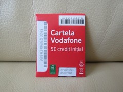 Vodafone Romania Prepaid SIM Card – 5 Euro Credit Included – Worldwide Roaming!