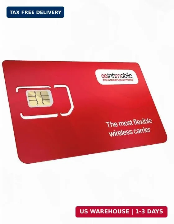 Infimobile – US Prepaid SIM Card (3 in 1) | Bring Your Own Phone Kit | Phone Pla