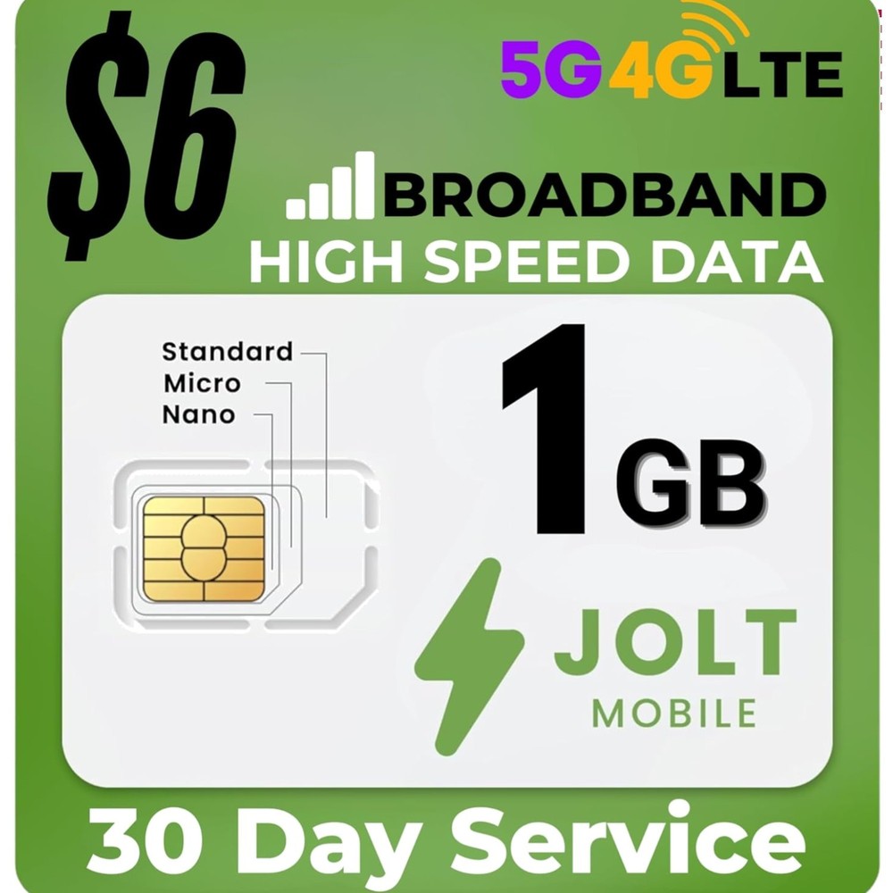 Seamless 1 GB Data Plan SIM for Routers & Cameras – AT&T 4G LTE Network Coverage