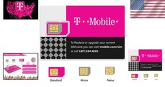 Starter Kit: Dual 3-in-1 T-Mobile SIM Cards for Seamless 4G/LTE Connectivity