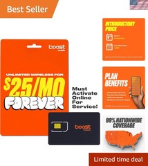 SIM Kit | $25/Mo Forever Unlimited Plan with Auto-Pay | Unlimited Talk, Text & D