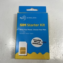 New SEALED H20 Wireless Sim Starter Kit card Free Shipping!