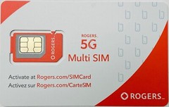Rogers Mobile 5G 4G Multi Sim Card 10 Pack – Nano Micro Standard 3 in 1 Postpaid