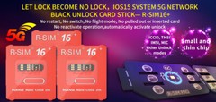 Upgrade RSIM 16+ Nano Unlock Card,for iPhone 13 Pro 12 Pro Max X XS Max 8 IOS 15