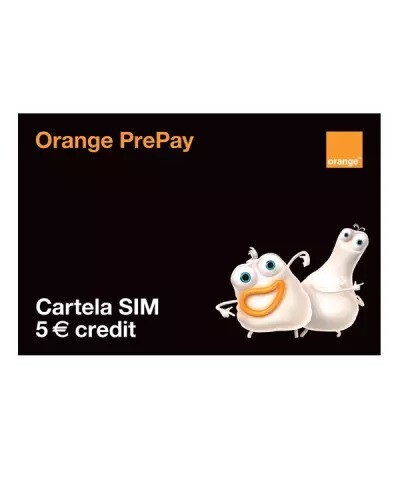 Orange Romania Prepaid SIM Card 4G with 5 Euro Credit – Worldwide Roaming – NEW