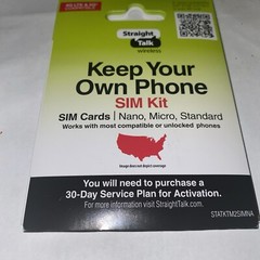Verizon Sim Pin To Straight Talk SIM Card Bring Your Own Phone Kit Free Shipping