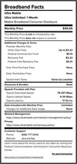 $49/mo. Ultra Mobile Prepaid Phone Plan with Unlimited Talk, Text, & Data…