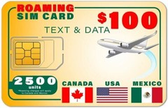 SpeedTalk USA Canada Mexico 5G 4G GSM SIM Card – Rollover 2500 Text Data 1 Year