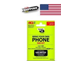 Bring Your Own Phone CDMA 3 in 1 Sim Card Kit for Verizon Compatible Phones