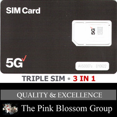 VERIZON 5G Triple SIM CARD «3 in 1» NANO • CDMA 4G 5G LTE VZW • Genuine NEW